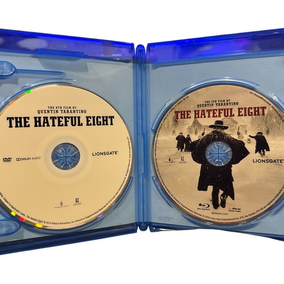 🎬 7 MOVIES/$50 – The Hateful Eight Blu-ray – Tarantino Classic - Picture 3 of 4